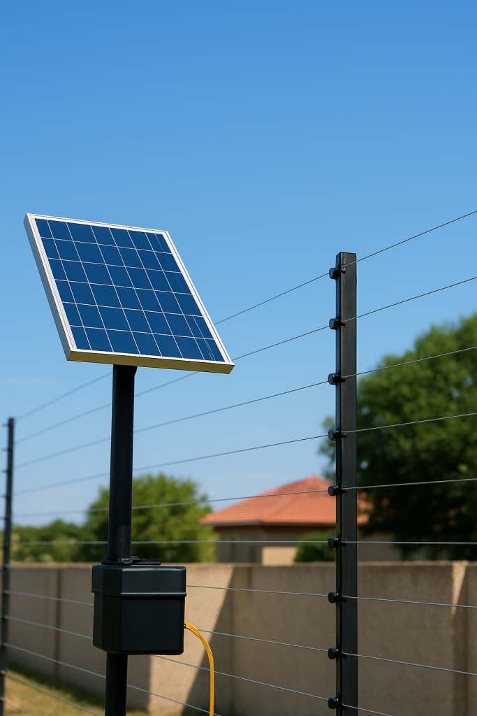 solar electric fences, solar-powered electric fences, electric fence backup power, load shedding security solutions, Wilgeheuwel electric fences, Wilgeheuwel solar security, solar fence charger, electric fence during load shedding, backup power for electric fences, solar security systems Wilgeheuwel, energy-efficient security systems, off-grid electric fences, solar inverter for electric fences, Gauteng solar security, Johannesburg electric fence solutions, perimeter security Wilgeheuwel, residential solar security, reliable electric fence power, solar fence installation Wilgeheuwel, sun-powered electric fencing, security during power outages, alternative power for fences, home security load shedding solutions